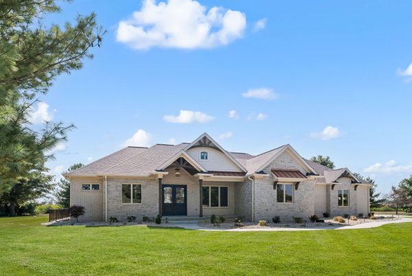 Exterior of custom built home
